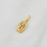 Pendant Virgin of Guadalupe 1.3g / 3/4 in Yellow Gold 18K