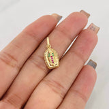 Pendant Virgin of Guadalupe 1.3g / 3/4 in Yellow Gold 18K