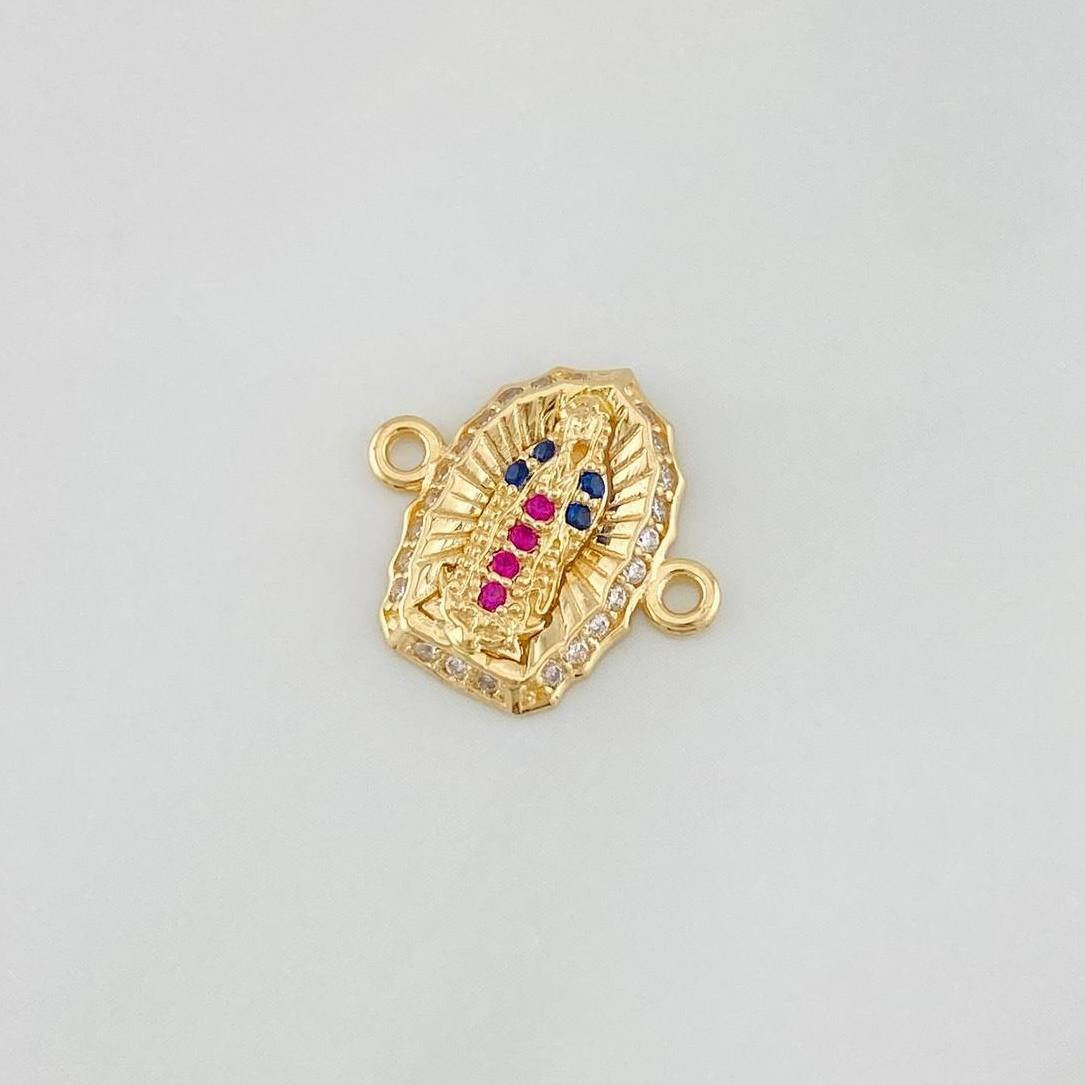 Charm Virgin of Guadalupe 1.15g / 1/2 in Yellow Gold 18K