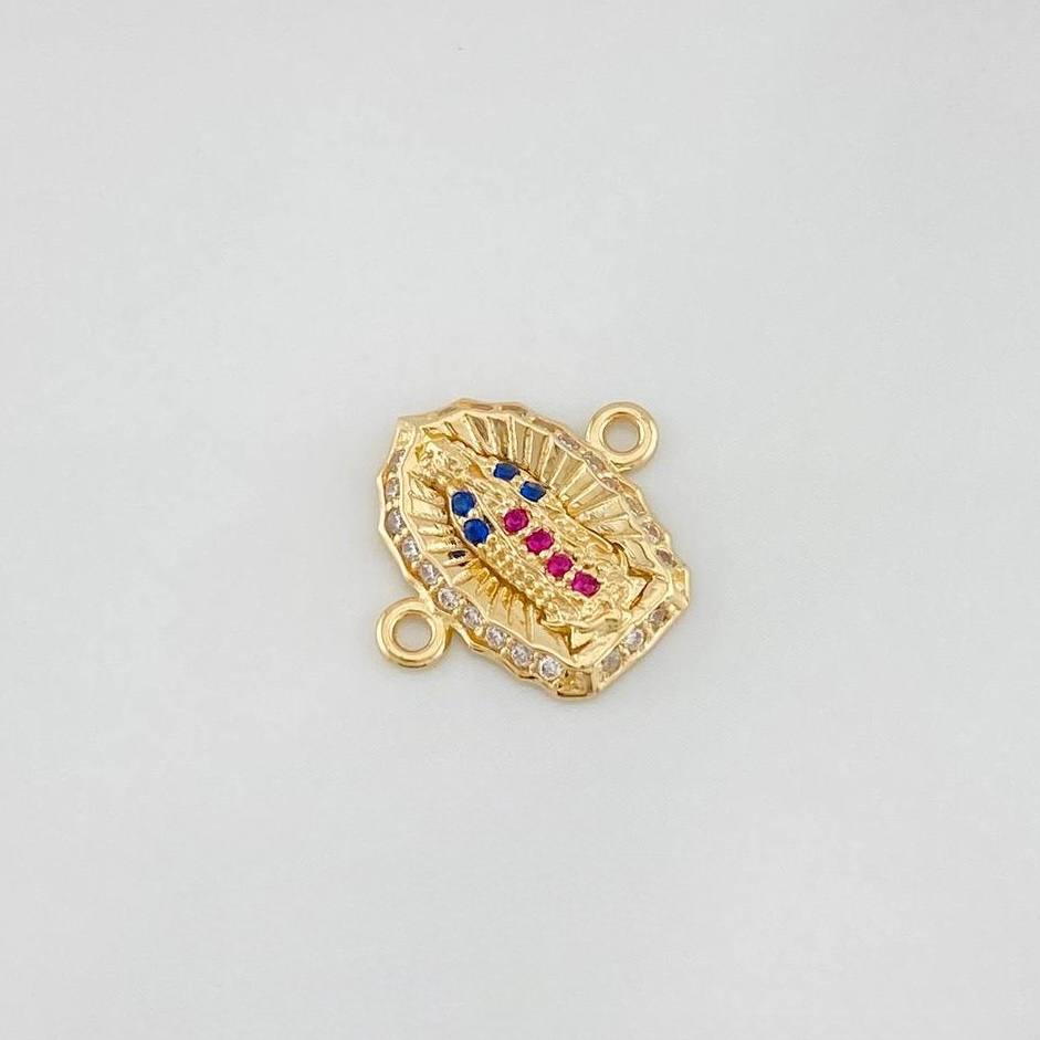 Charm Virgin of Guadalupe 1.15g / 1/2 in Yellow Gold 18K