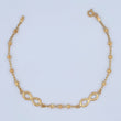 Pulso Infinito Espiga 2.55gr / 7 1/2 in / 3mm Oro Amarillo 18K &