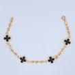 Pulso Trebol Gc 4.45gr / 7 1/4 in / 3mm Oro Amarillo 18K &