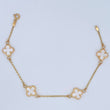 Pulso Trebol Espiga 3.35gr / 7 1/4 in / 1.5mm Oro Amarillo 18K &