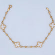 Pulso Trebol Espiga 4.15gr / 7 1/2 in / 2mm Oro Amarillo 18K &