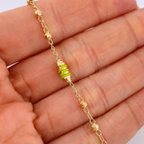 Pulso Barril Espiga 2.65gr / 7 1/2 in / 3mm Oro Amarillo 18K &