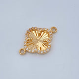 Herraje Trebol 1.2gr / 1/2 in / Oro Amarillo Nac.Esp. 18K &