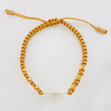 Pulsera Tejida Caqui 11-11 Oro Amarillo 18K