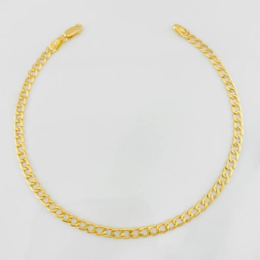 Pulso Cubano 2.4g / 8 1/4 in / 3.3mm Oro Amarillo 18K