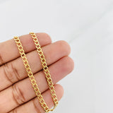 Pulso Cubano 2.4g / 8 1/4 in / 3.3mm Oro Amarillo 18K