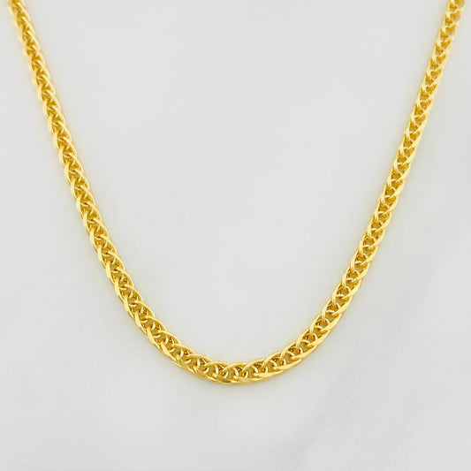 Cadena Franco 6.5g / 24 in / 2mm Oro Amarillo 18K