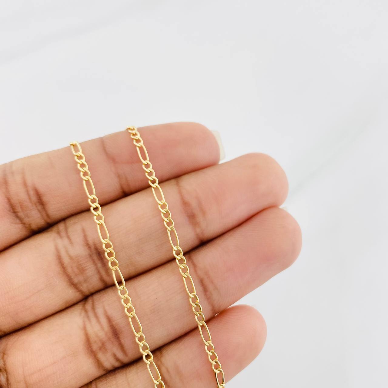 Cadena Figaro 1.55g / 18 in / 1.7mm Oro Amarillo 18K