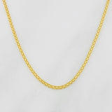 Cadena China 3.3g / 24 in / 1.4mm Oro Amarillo 18K