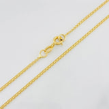 Cadena China 3.3g / 24 in / 1.4mm Oro Amarillo 18K