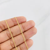 Cadena China 3.3g / 24 in / 1.4mm Oro Amarillo 18K