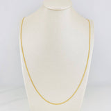 Cadena China 3.3g / 24 in / 1.4mm Oro Amarillo 18K