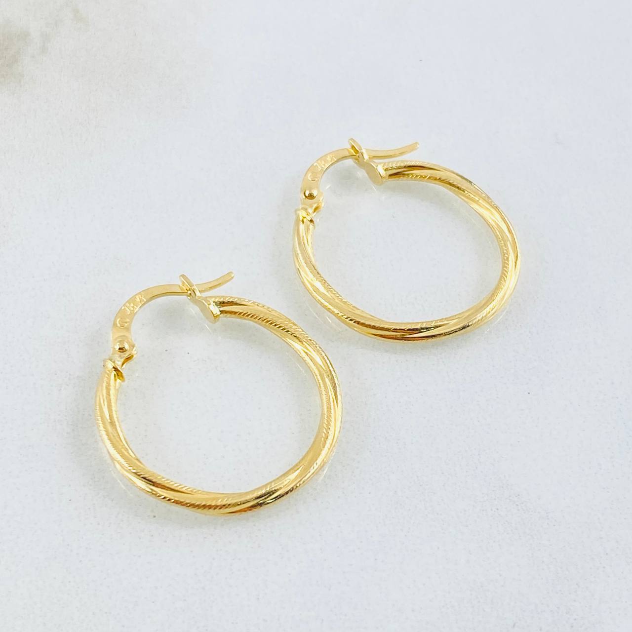 Candongas Lola 1.3gr / 1 in / Oro Amarillo 18K *