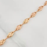 Bracelet Rustic Link 5.65g / 8 in / 6.18mm 18K Rose Gold