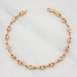 Pulso Rustico Eslabón Ovalado 4.75g / 7 3/4 in / 4.5mm Oro Rosa 18K
