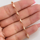 Pulso Rustico Cilindro 4.5g / 7 3/4 in / 3.34mm Oro Rosa 18K