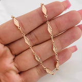 Cadena Rustica Eslabón 9.1g / 24 in / 4.37mm Oro Rosa 18K