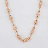 Cadena Rustica Eslabón 11g / 24 in / 4.44mm Oro Rosa 18K