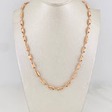 Cadena Rustica Barril 15g / 26 in / 4.8mm Oro Rosa 18K