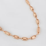 Cadena Rustica Barril 15g / 26 in / 4.8mm Oro Rosa 18K
