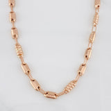 Cadena Rustica Barril 15g / 26 in / 4.8mm Oro Rosa 18K