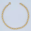 Pulso Tipo Militar 3.8gr / 7 1/2 in / 4mm Oro Amarillo 18K $