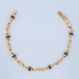 Pulso Rustica Tribal 4.45gr / 7 3/4 in / 4.7mm Oro Amarillo 18K $
