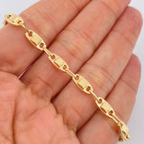 Pulso Rustico 4.85gr / 8 in / 4.75mm Oro Amarillo 18K $