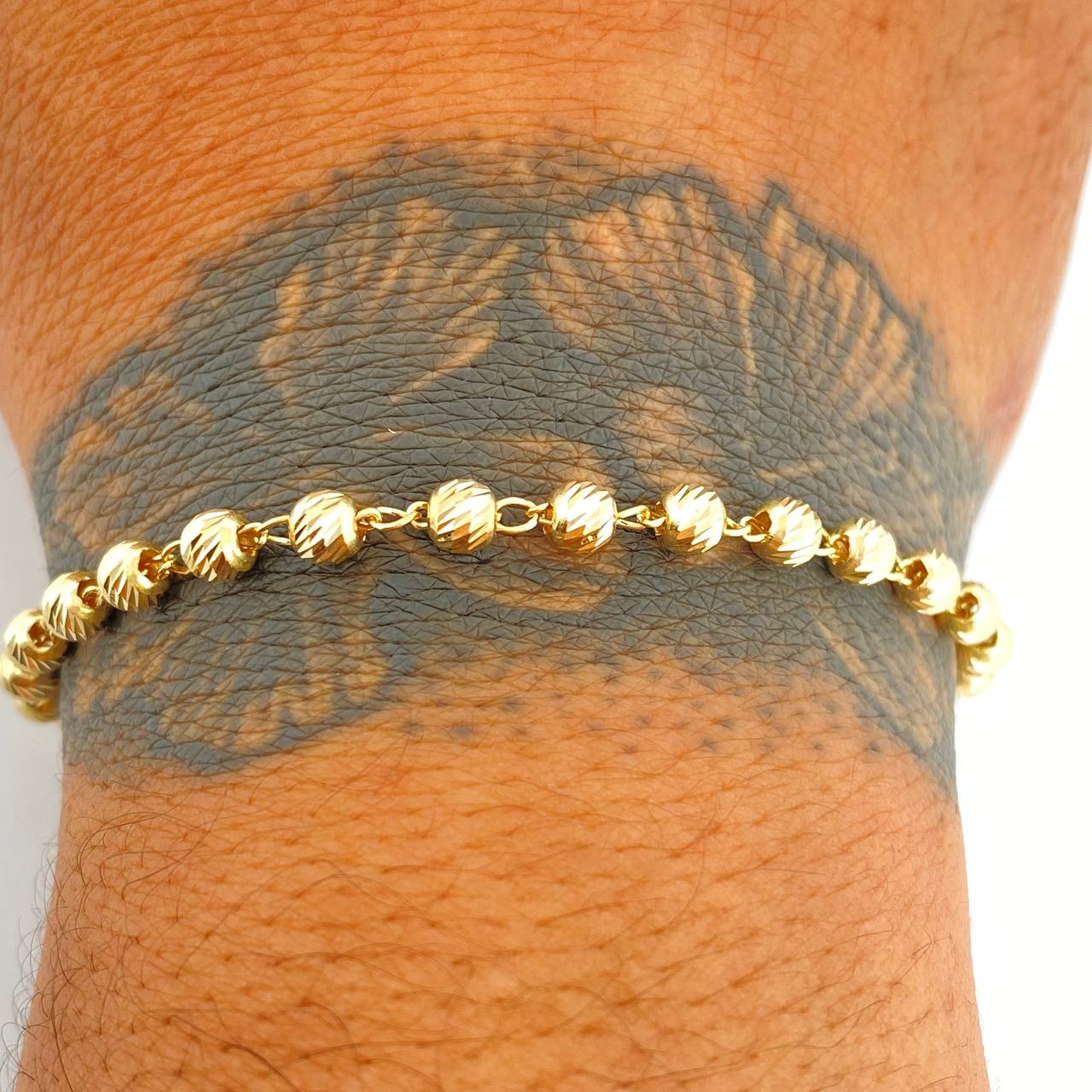 Pulso Tipo Militar 3.8gr / 7 1/2 in / 4mm Oro Amarillo 18K $