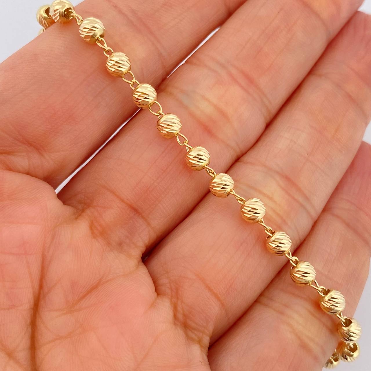 Pulso Tipo Militar 3.8gr / 7 1/2 in / 4mm Oro Amarillo 18K $
