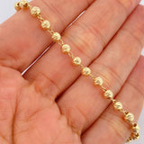 Pulso Tipo Militar 3.8gr / 7 1/2 in / 4mm Oro Amarillo 18K $