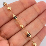 Pulso Rustica Barril Tipo Militar 4.35gr / 8 1/4 in / 5mm Oro Amarillo 18K $
