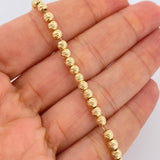 Pulso Militar 4.6gr / 7 3/4 in / 4mm Oro Amarillo 18K $