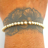 Pulso Militar 4.6gr / 7 3/4 in / 4mm Oro Amarillo 18K $