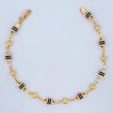Pulso Rustica Barril Tipo Militar 4.35gr / 8 1/4 in / 5mm Oro Amarillo 18K $