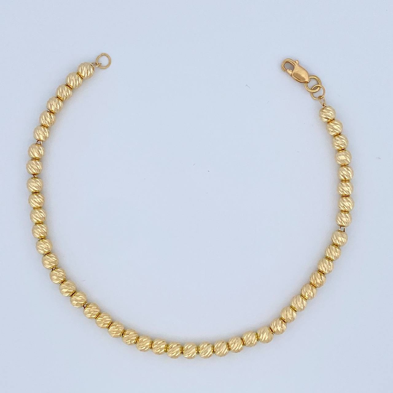 Pulso Militar 4.6gr / 7 3/4 in / 4mm Oro Amarillo 18K $
