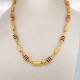 Cadena Rustica Barril 21.75gr / 25 1/2 in / 6.06mm Oro Amarillo 18K $