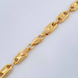Cadena GC Retangular 13.65gr / 21 3/4 in / 5.2mm Oro Amarillo 18K $