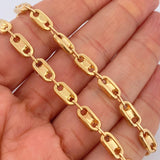 Cadena GC Retangular 13.65gr / 21 3/4 in / 5.2mm Oro Amarillo 18K $