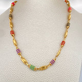 Cadena Rustica Barril 14.75gr / 24 in / 5mm Oro Amarillo 18K $