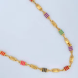 Cadena Rustica Barril 14.75gr / 24 in / 5mm Oro Amarillo 18K $