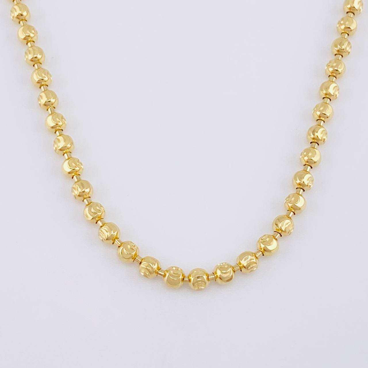 Cadena Militar Media Luna 14.25g / 20 in / 2.9mm Oro Amarillo 18K