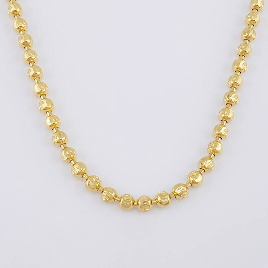 Cadena Militar Media Luna 14.25g / 20 in / 2.9mm Oro Amarillo 18K
