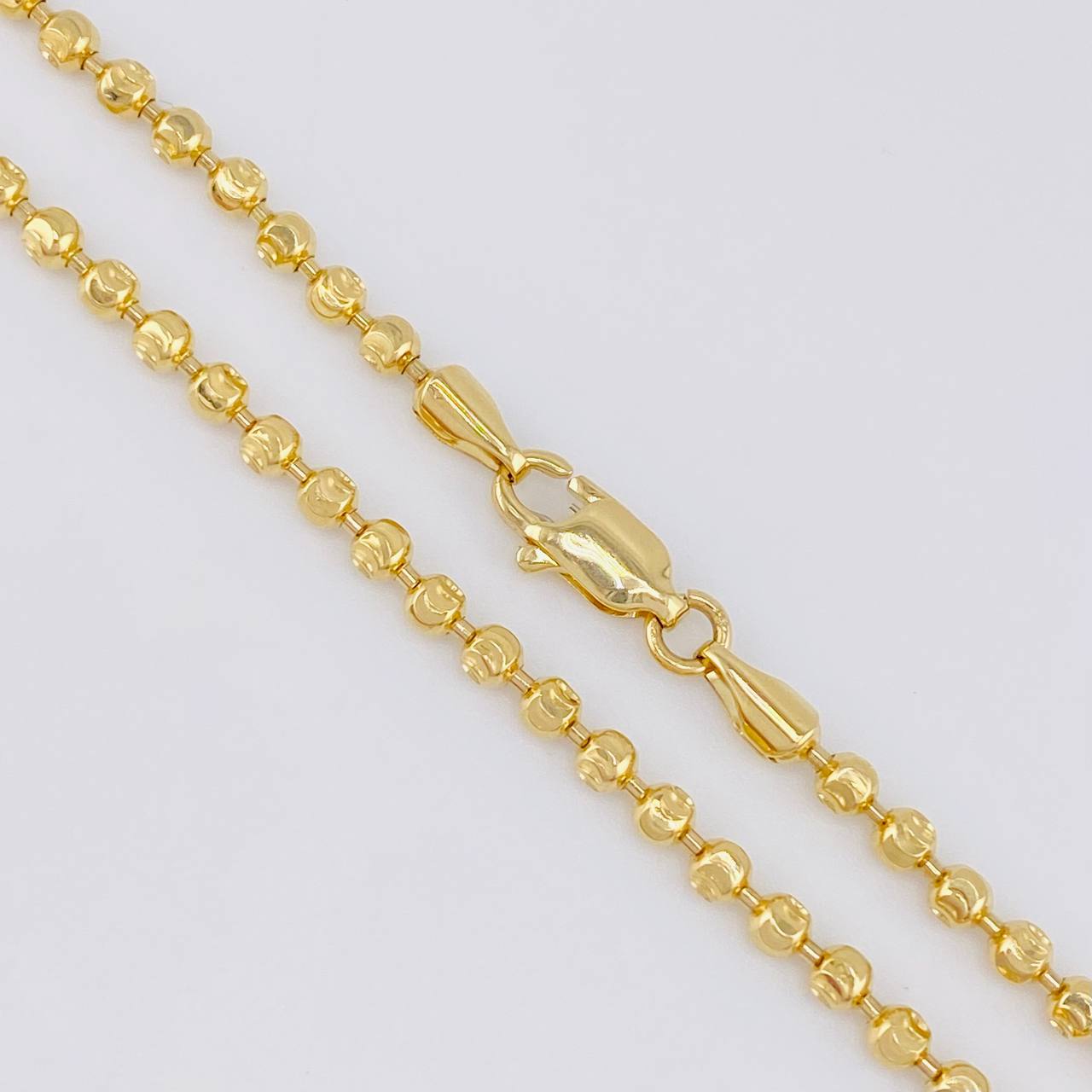 Cadena Militar Media Luna 14.25g / 20 in / 2.9mm Oro Amarillo 18K