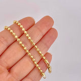 Cadena Militar Media Luna 14.25g / 20 in / 2.9mm Oro Amarillo 18K