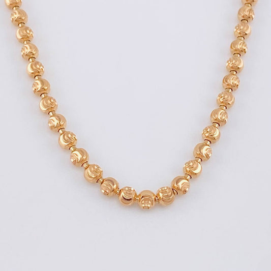 Cadena Militar Media Luna 20.45g / 26 in / 3mm Oro Rosa 18K