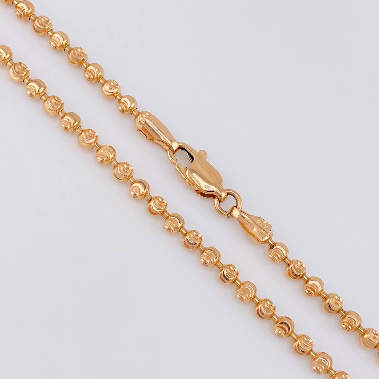 Cadena Militar Media Luna 20.45g / 26 in / 3mm Oro Rosa 18K
